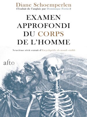 cover image of Examen approfondi du corps de l'homme